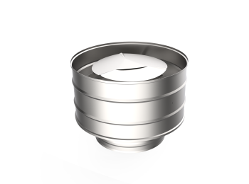 Оголовок с дефлектором, ф 100х160, AISI 439/Оц, 0,5мм/0,5мм, (К), h=250мм